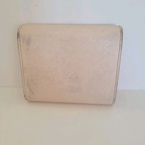 Celine Trifold Compact Wallet Light Pink Leather Small Card Bill Coin Holder - Picture 3 of 14
